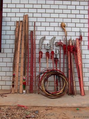 西河戏使用的部分道具 &nbsp;