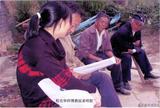 2009年11月在蛟塘镇传授徒弟唱腔
